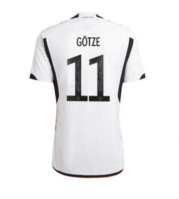 Tyskland Mario Gotze #11 Hjemmebanetrøje VM 2022 Kort ærmer
